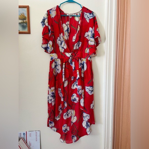 ❌SOLD❌ 595- Liberty Love Sheer Floral Kimono Swim Cover up - Picture 2 of 5